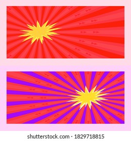 Collection of speech bubble hot sale special offer festival season with red and purple rays starburst sunbeam, abstract background vector illustration art graphic design