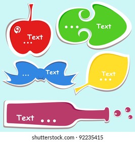 Collection of speech bubbles