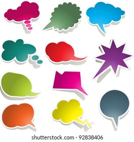 Collection of speech bubbles