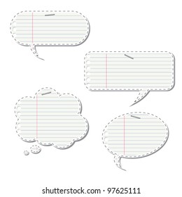 Collection of speech bubbles