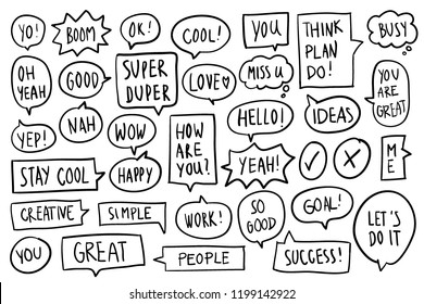 Collection of speech bubbles vector