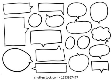 Collection of speech bubbles vector