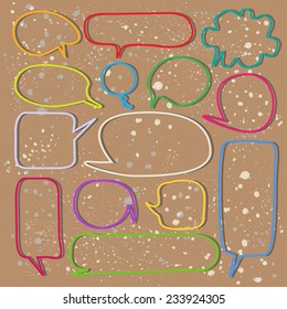 Collection of speech bubbles. Vector. EPS 10.