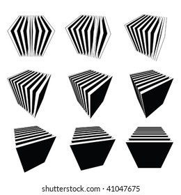 collection of split cubes