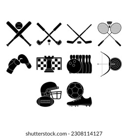 collection of sport icon vector