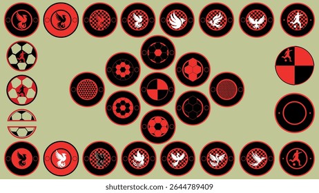 Coleção de emblemas de vetor de esportes