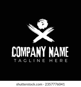 Collection of Spray painted graffiti checkmark in black over white. X symbol. isolated on a white background. vector illustration.