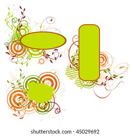 Collection of spring banners. Vector illustration