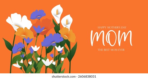 collection of Spring cards or posters set with wild white flowers, Narcissus flower, Crocus flowers. Floral art banner templates for Mothers Day, Womens Day, birthday, Easter decor and spring holiday.