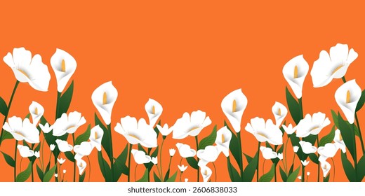 collection of Spring cards or posters set with wild white flowers, Narcissus flower, Crocus flowers. Floral art banner templates for Mothers Day, Womens Day, birthday, Easter decor and spring holiday.