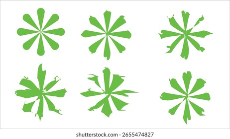 Collection of spring colorful flower elements vector. Set floral of wildflower, leaf branch, foliage on white background. Hand drawn blossom illustration for decor, easter, thanksgiving, clipart.