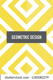 Collection with square geometric yellow elements.