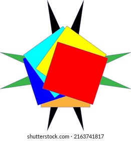 a collection of squares that have different colors