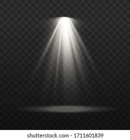 A collection of stage lighting spotlights. Scene. Lighting effects. Bright lighting with spotlights. Stage lighting large collection. Vector illustration, EPS 10.