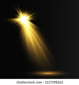 Sammlung von Bühnenbeleuchtung, transparente Effekte. Vektorlichter. Szene. Lichteffekte. Vektorgrafik EPS10
