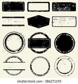 Collection of stamps frames