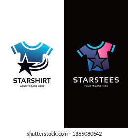 Collection of Star Shirt Logo Design Template Inspiration