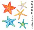 starfish watercolor