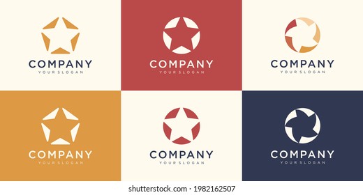 Collection of stars logo design. use logo for Association, Alliance, Unity, Team Work