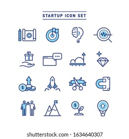 COLLECTION OF STARTUP LINE ICONS