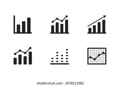 Collection with statistic icon for web background design. Business graph. Chart concept.  Finance infographic report market analysis. Vector EPS10.