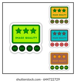 Collection of sticker quality picture movie