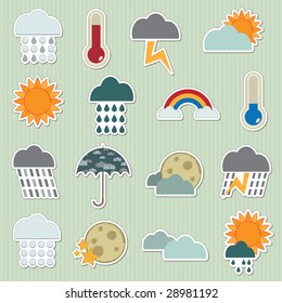 Collection Of Stickers - Weather