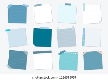 Colección de ilustraciones de notas pegajosas