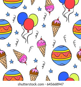 Collection stock circus cute doodles