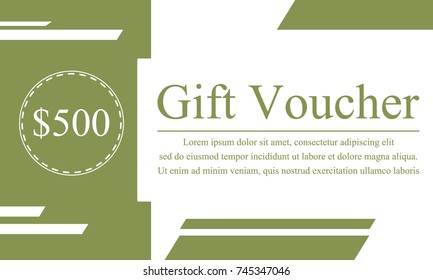 Collection stock gift voucher design