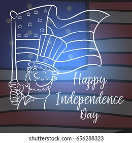 Collection stock of independence day card