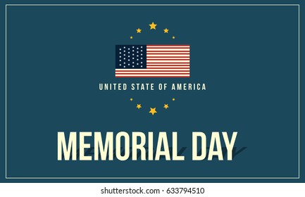 Collection stock of memorial day theme banner