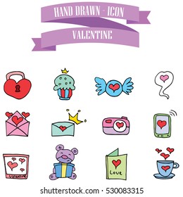 Collection stock object valentine vector
