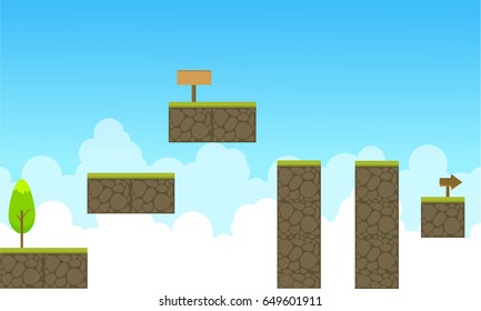 Collection stock sky landscape game backrgound