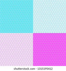 Collection of striped seamless geometric patterns. Digital design.