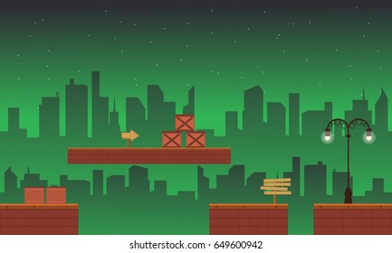 Collection style building game background