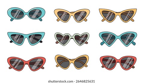 Collection of Stylish Heart Shaped and Oval Eyewear for Fashion Forward Individuals
