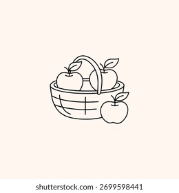 Colección de manzanas estilizadas en cestas tejidas, Ilustración vectorial
Tres Ilustraciones vectoriales distintas muestran manzanas en cestas: un estilo de dibujos animados colorido, un arte de línea limpia y una silueta audaz. 