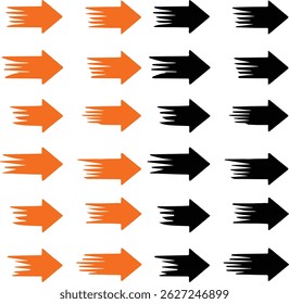 
Collection of stylized arrow illustrations for various design purposes