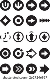 
Collection of stylized arrow illustrations for various design purposes