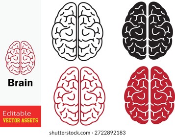 Collection of Stylized Brain Illustrations Displaying Intricate Neural Networks and Cerebral Structures Vector Asset Set
This professional collection showcases a variety of stylized graphic representations of the human brain, emphasizing different artistic and conceptual approaches to visualizing the cerebral cortex. Meticulously isolated on a transparent background, each illustration features a superior perspective clearly divided into left and right hemispheres. The set includes detailed renderings of convolutions, representing the characteristic gyri and sulci of the brain. Designers can choose from multiple styles, including minimalist black and red outlines, as well as bold solid-filled silhouettes. These versatile icons are perfect for projects related to psychology, neuroscience, mental health awareness, and artificial intelligence. Whether used for medical educational materials, healthcare branding, or creative conceptual artwork, these high-quality editable vector assets ensure seamless integration and scalability across all digital and print media.
Key Features include
Multiple Artistic Styles Includes thin line art, bold silhouettes, and color-coded versions (black and red) to fit various design aesthetics.
Anatomical Accuracy with Stylization Captures the essential structure of the cerebral hemispheres and gyral patterns while maintaining a clean, modern look.
Brain Duality Concept The clear division of hemispheres makes these icons ideal for representing the logic vs. creativity or psychological dualities.
Professional Vector Quality Provided as fully scalable and editable vector files, allowing for effortless customization of colors, line weights, and sizes without any loss of detail.