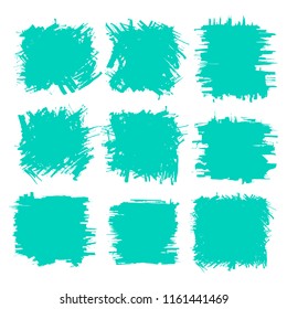 A collection of substrates and backgrounds created by black paint, strokes and brush strokes, stains and spray paint. Dirty lines and rough textures. Elements of artistic design.