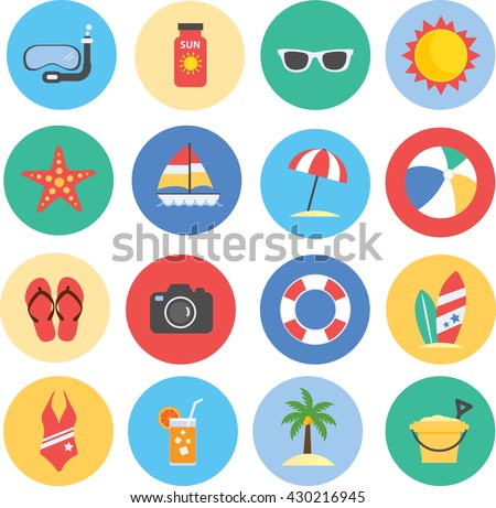 Collection of Summer icons