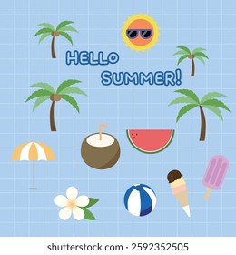 Collection of Summer Themed Items