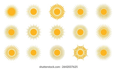 A Collection of Sunburst Inspired Designs Expressing Joy Light and Energy in Various Forms