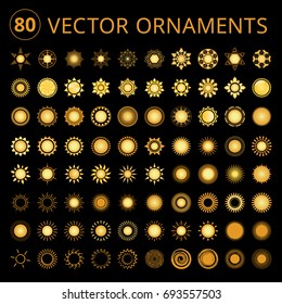 Collection of Suns, gradient color