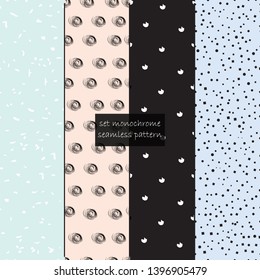 Collection of swatches memphis patterns - fresh pastel. Festive textures.