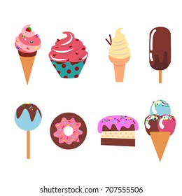 A collection of sweets.