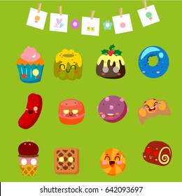 Collection sweets emotion lovely candy