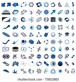 The collection of symbols for design. Vector illustration